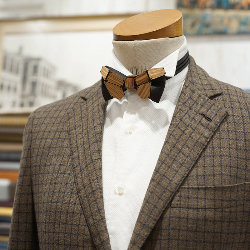 Geometry Series Wood Pre-tied Bowtie