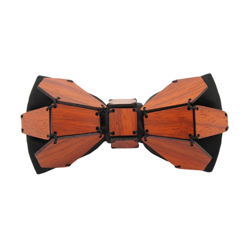 Geometry Series Wood Pre-tied Bowtie