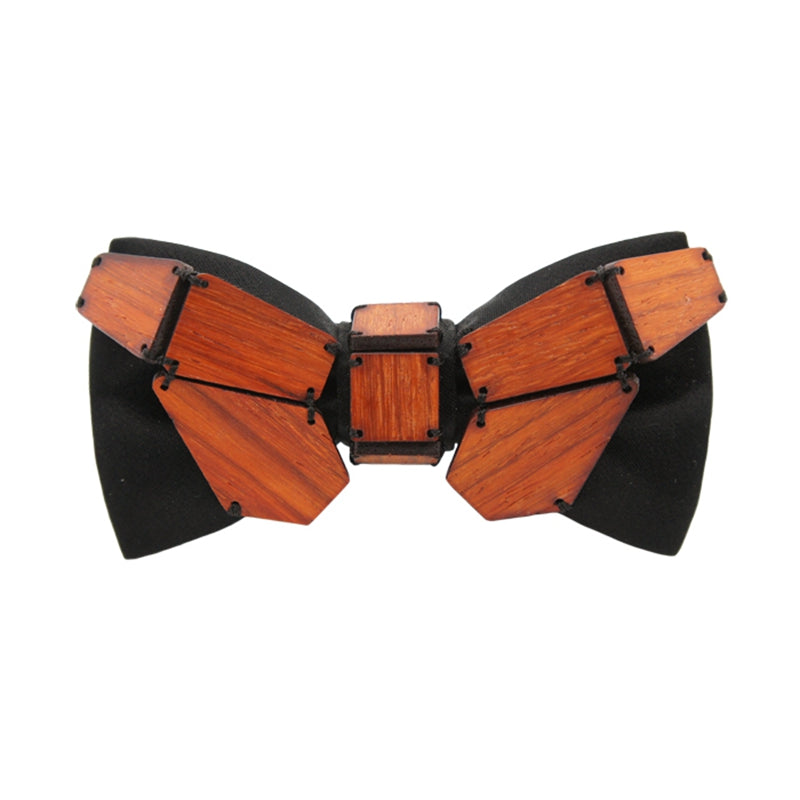 Geometry Series Wood Pre-tied Bowtie