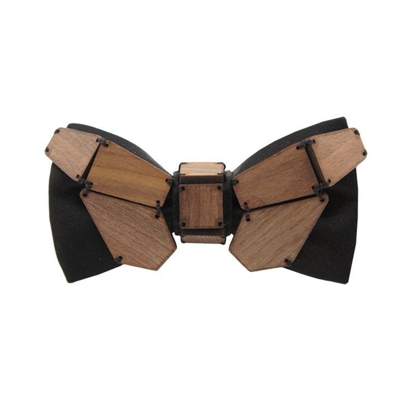 Geometry Series Wood Pre-tied Bowtie