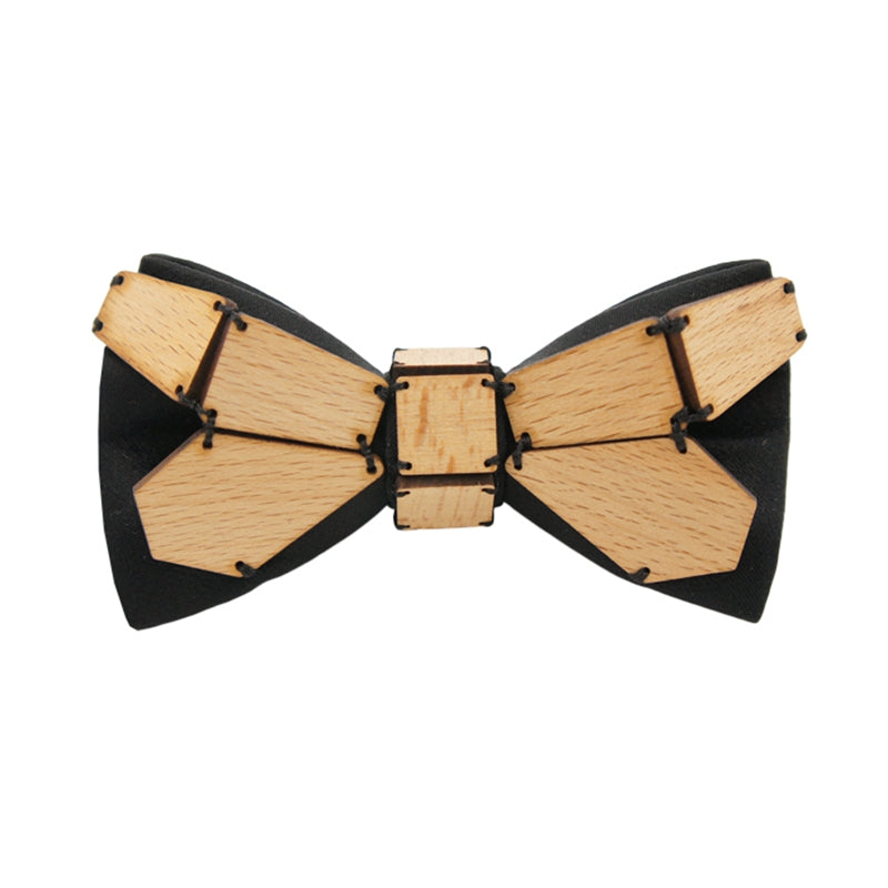 Geometry Series Wood Pre-tied Bowtie