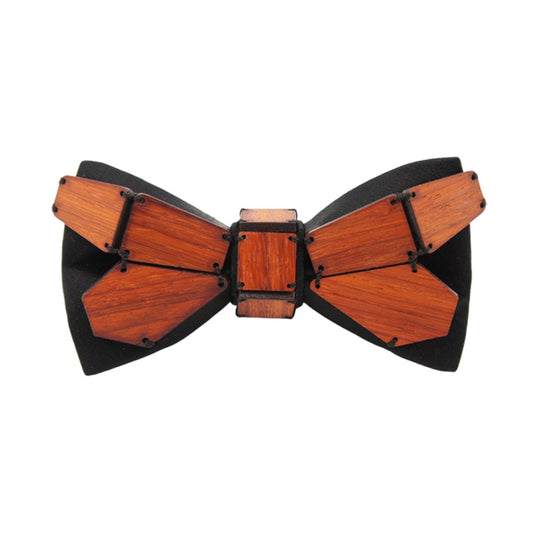 Geometry Series Wood Pre-tied Bowtie