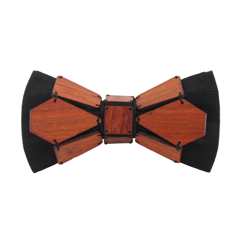 Geometry Series Wood Pre-tied Bowtie