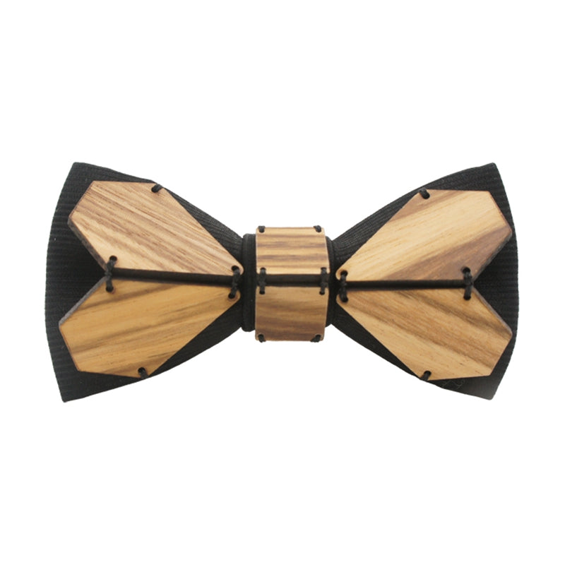 Geometry Series Wood Pre-tied Bowtie