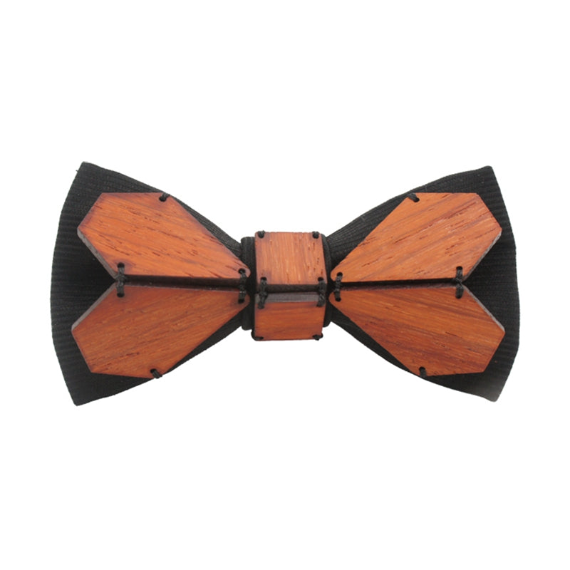 Geometry Series Wood Pre-tied Bowtie