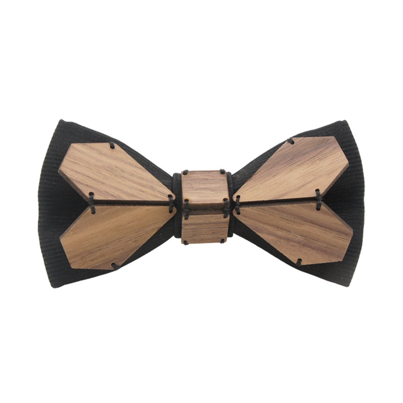 Geometry Series Wood Pre-tied Bowtie